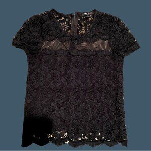 ROMEO & JULIET- BLACK LACE WOMEN'S TOP SIZE MEDIUM